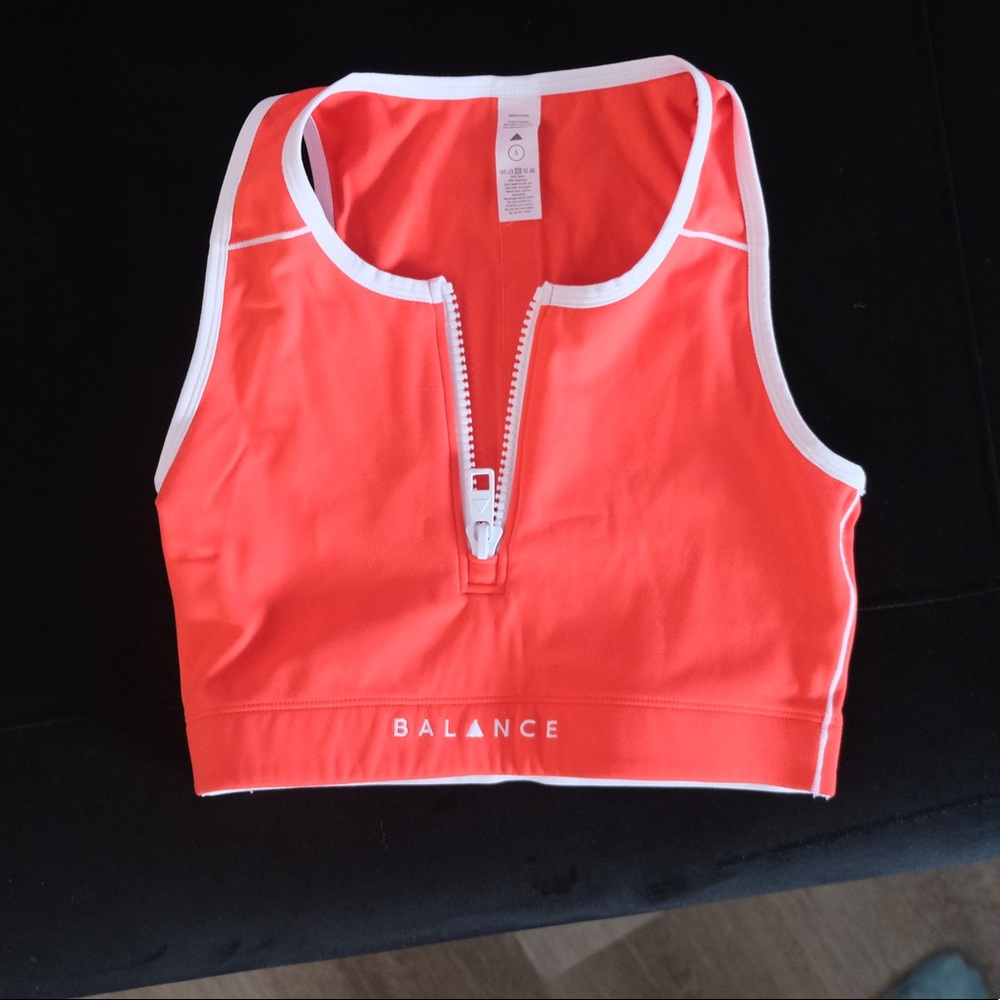 Orange Balance Athletica sports bra- SMALL